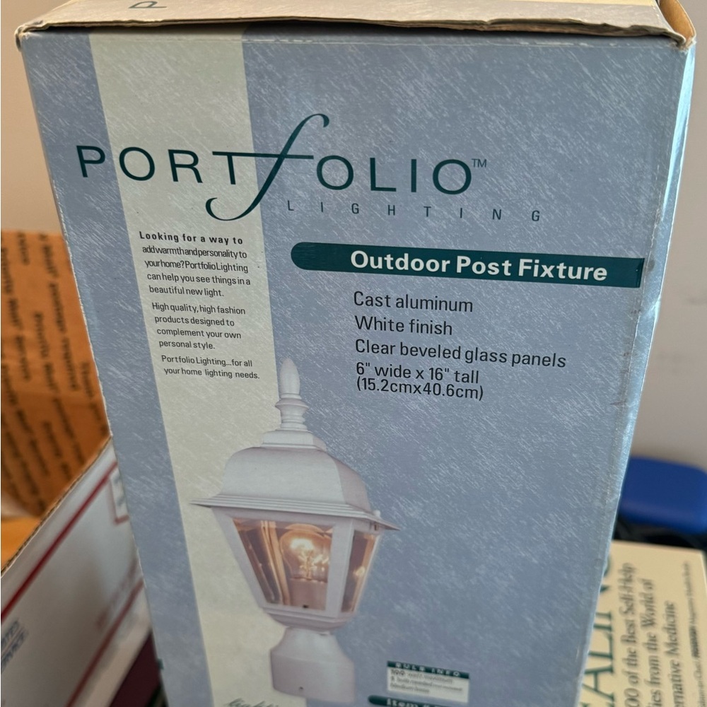 Portfolio Lighting Outdoor Post Fixture White NIB